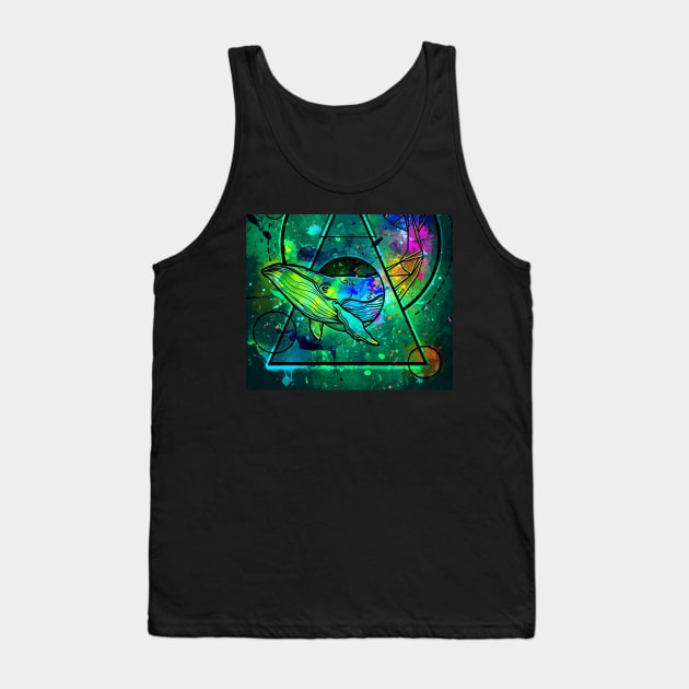 whale design with mix colors Tank Top by daghlashassan